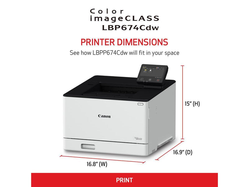 Canon imageCLASS LBP674Cdw Desktop Wireless Laser Printer Color 5456C006