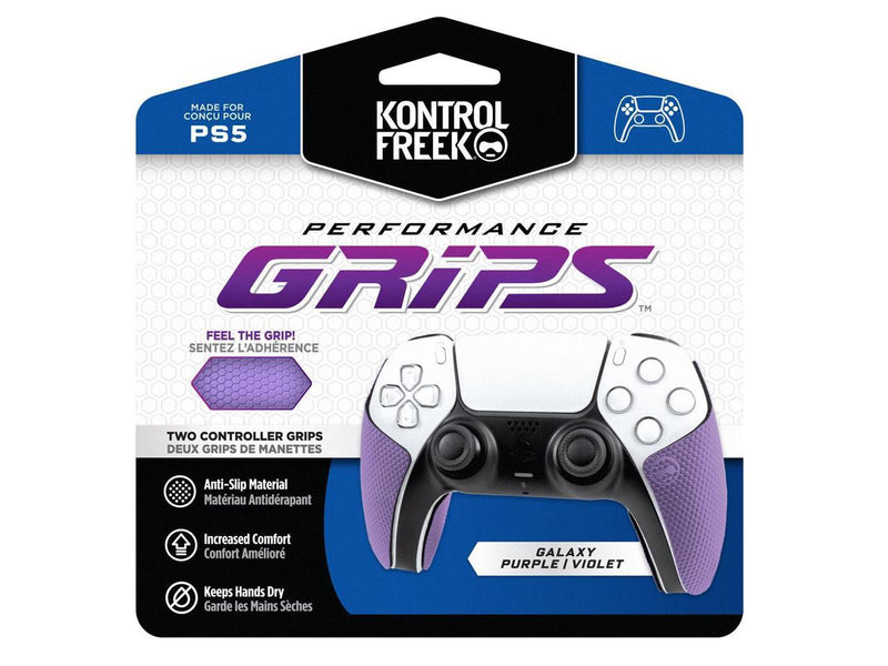 KontrolFreek Performance Grips for Playstation 5 Controller Galaxy Purple