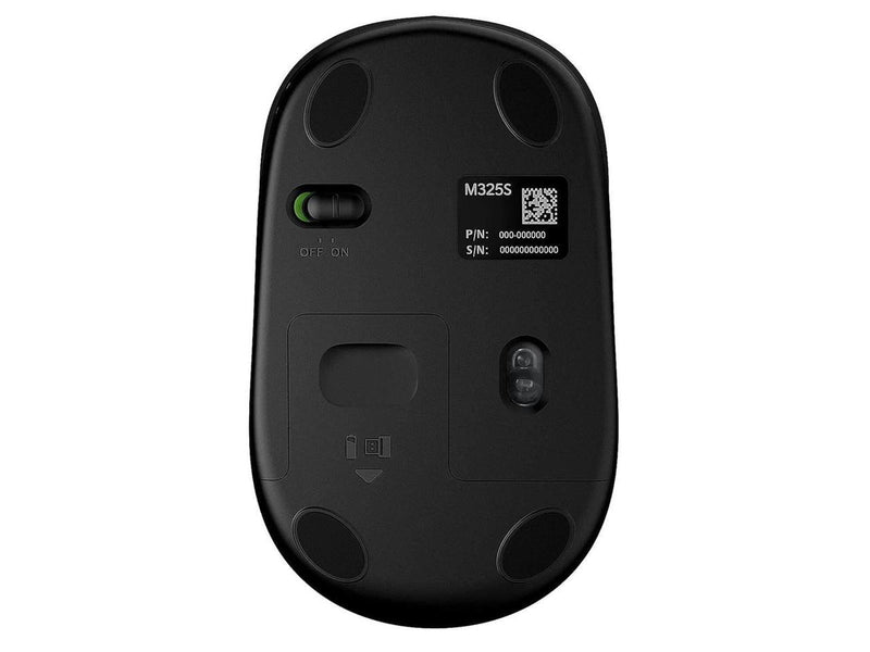 Logitech M325S 2.4 GHz Wireless Mouse Black 910006825