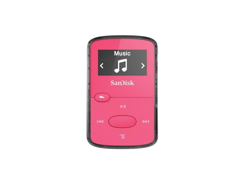 Sandisk Clip Jam Sdmx26-008G-G46p 8 Gb Flash Mp3 Player - Pink