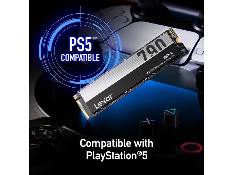 Lexar 4TB NM790 SSD PCIe Gen4 NVMe M.2 2280 Internal Solid State Drive, Up to