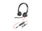 Poly Blackwire 3325 Stereo USB-C Headset +3.5mm Plug +USB-C/A Adapter - Stereo -