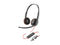 Poly Blackwire 3220 Stereo USB-C Headset + USB-C/A Adapter - Stereo - USB Type
