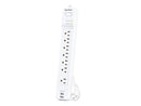 CyberPower P704URC1 7-Outlet Surge Protector with 2x USB-A Port, White