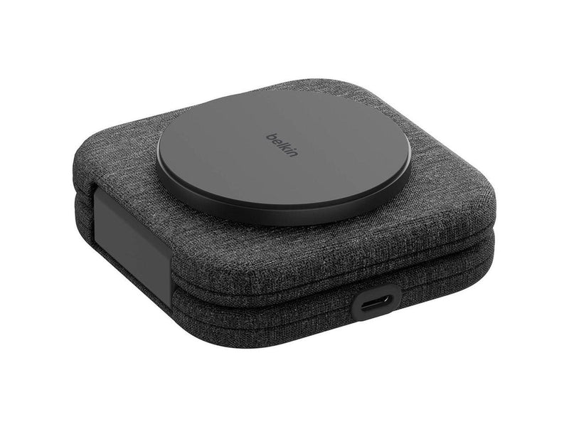 Belkin BoostCharge Pro 15W 2-In-1 Magnetic Qi2 Charging Foldable Travel Pad,