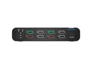 Belkin 4:2 DisplayPort MultiClave Secure KVM Switch with CAC - 4K - 3840x2160 -