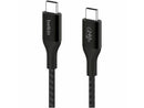 Belkin 240W USB-C to USB-C Cable - Nylon, Braided - M/M - 3.3ft/1m - Black -