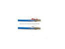 TAA GigaTrue 3 CAT6A 650-MHz Patch Cable (F/UTP), Slimline, Lockable, Blue,