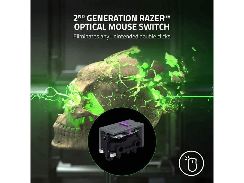 Razer DeathAdder V2 Pro Wireless Gaming Mouse: 20K DPI Optical Sensor - 3X