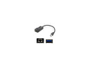Addon Usb 3.0 (A) Male To Rj-45 Female Gray & Black Adapter