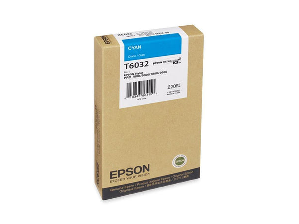 Epson - T603200 - Epson Cyan Ink Cartridge - Cyan - Inkjet