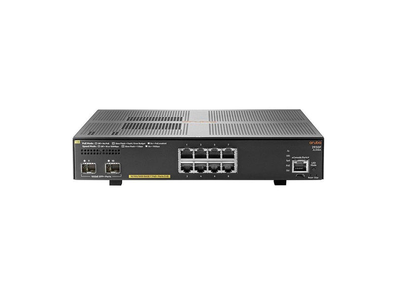 HPE Aruba 2930F 8G PoE+ 2SFP+ Switch JL258A
