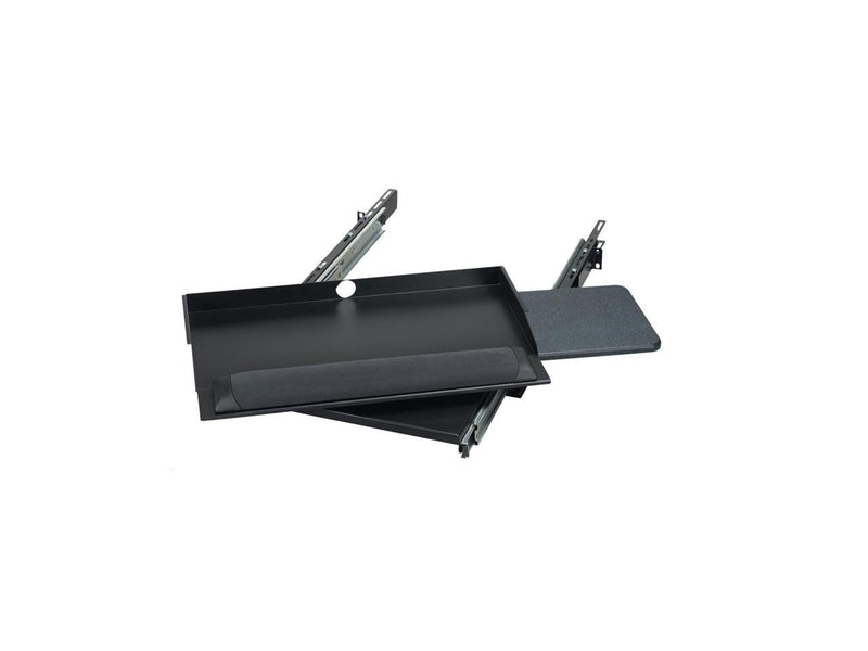 Black Box RM385 19" Sliding Pivoting Keyboard Tray with Mouse Tray