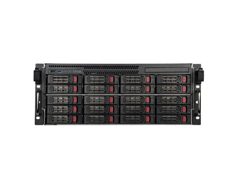 Silverstone 4U 20-bay 2.5" / 3.5" HDD / SSD rackmount storage server chassis