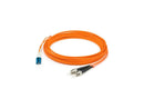 Addon 2M Lc (Male) To St (Male) Orange Om1 Duplex Fiber Ofnr (Riser-Rated) Patch