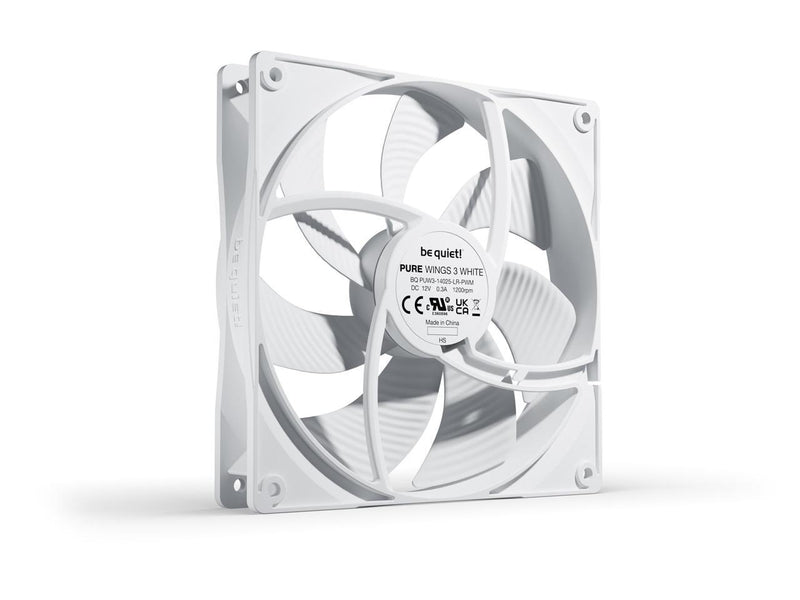 PURE WINGS 3 | 140mm Quiet PWM Case Fan | White | High top-end Speed with Low