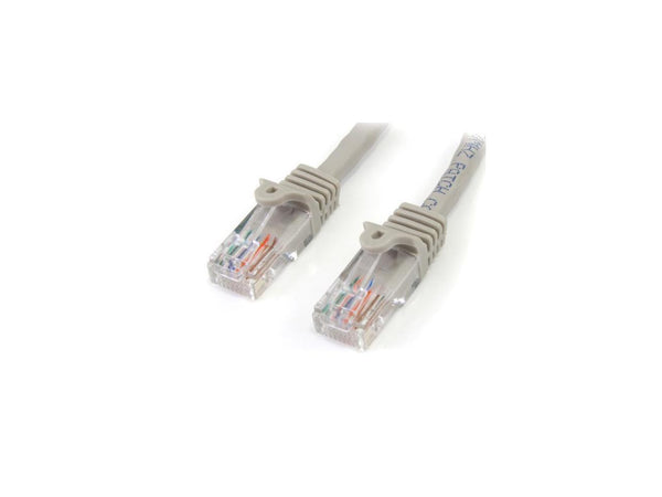 StarTech.com 45PATCH7GR 7 ft. Cat 5E Gray Snagless Cat5e UTP Patch Cable