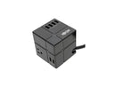 Tripp Lite Surge Protector 3 Outlet 6 USB-A Power Cube Black TLP366CUBEUSBB