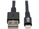 Tripp Lite M100-001-GY-MAX Heavy-Duty USB Sync / Charge Cable with Lightning