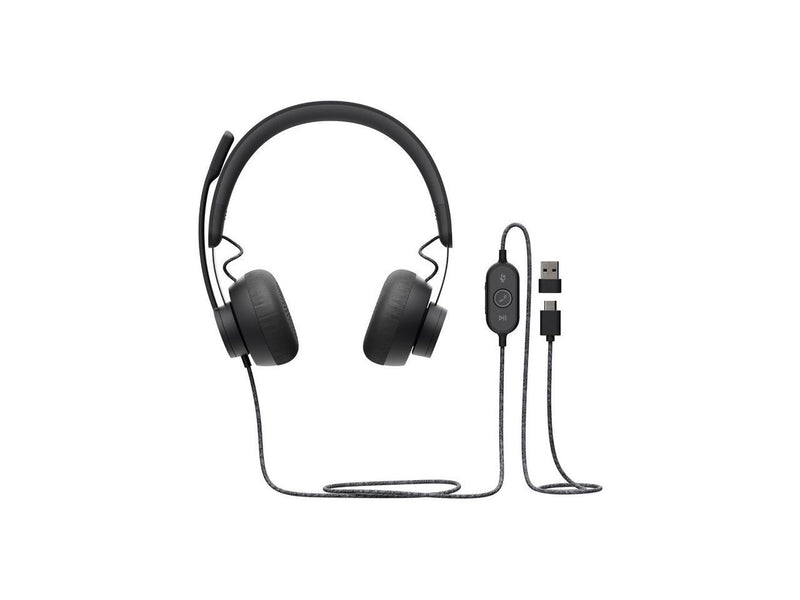 Logitech Zone Wired Noise Cancelling Headset, Certified for Microsoft Teams