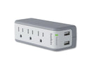 Belkin SurgePlus 2-Port USB Swivel Charger w/ 3 AC Outlets (10 Watts, Combined)