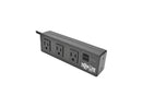 Tripp Lite Protect It! 3-Outlet Surge Protector with Desk Clamp & 2 USB Ports