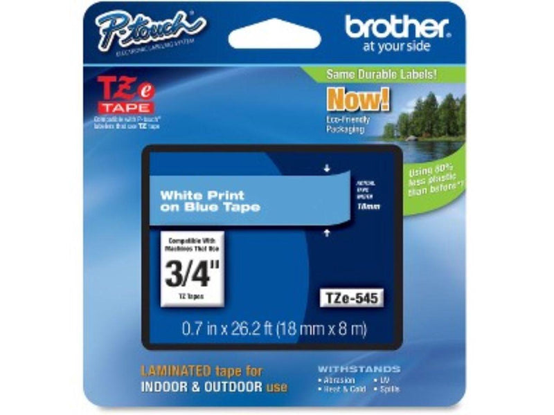 Brother P-Touch TZE-545 TZ Standard Adhesive Laminated Labeling Tape, 3/4w,