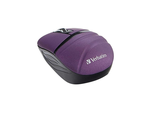 Verbatim Wireless Mini Travel Mouse, Commuter Series - Purple