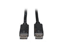 Tripp Lite P580-010-V4 10 ft. Black DisplayPort 1.4 Cable with Latching