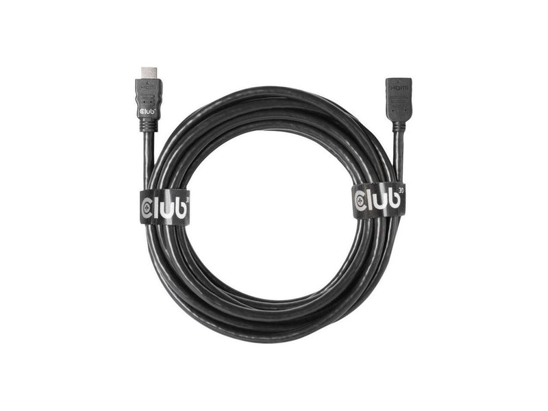 Club3D CAC-1325 16.4 ft. (5.0m) Black High Speed HDMI Extension Cable 4K60Hz M/F