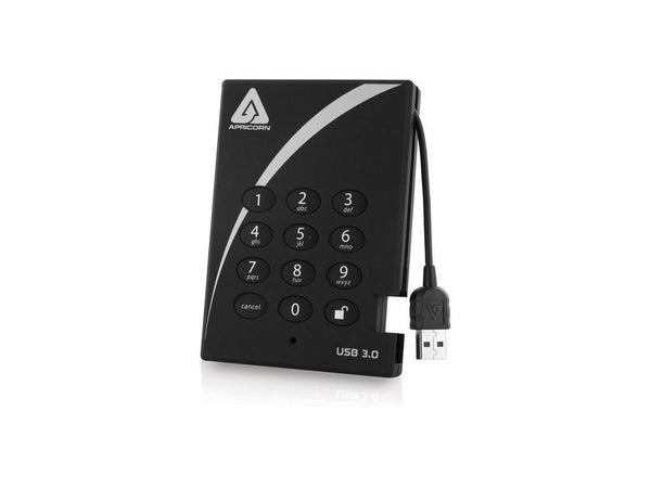 Apricorn Aegis Padlock A25-3PL256-S2000 2TB USB 3.0 External Solid State Drive