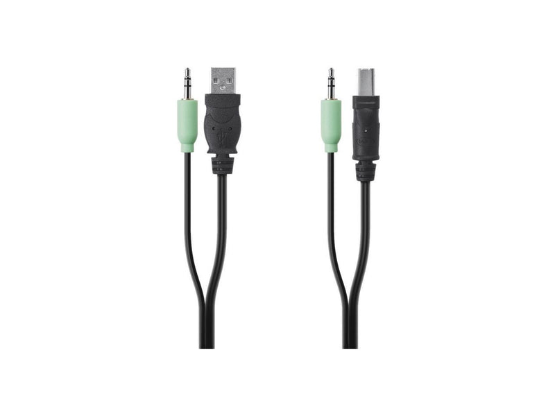 Belkin TAA USB/AUD SKVM CBL USB A/B 3.5mm Audio F1D9022B10T