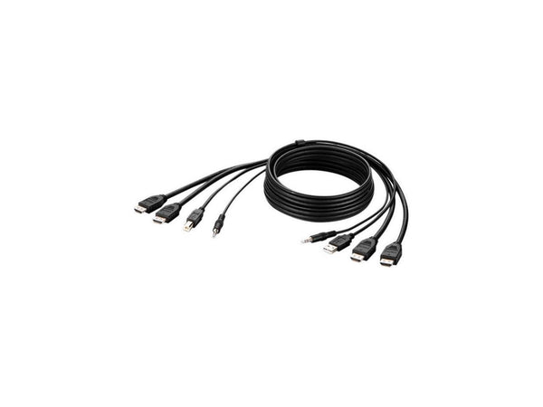 Belkin TAA DUAL HDMI/USB/AUD CBL, HDMI M/M; USB