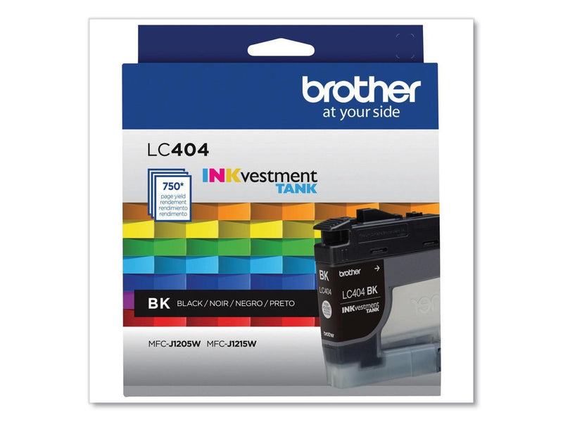 Brother LC404BKS INKvestment Ink 750 Page-Yield Black