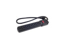 Comprehensive 6-Outlet Surge Protector with 6' Power Cord, Black