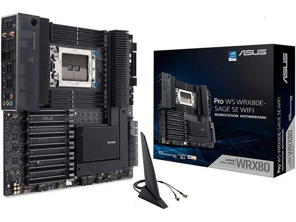 ASUS PRO WS WRX80E-SAGE WIF-SI R Server Motherboard, AMD WRX80 Ryzen