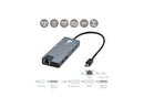 SIIG Mini DisplayPort 4K Video Dock with USB 3.0 LAN Hub JU-H30F11-S1