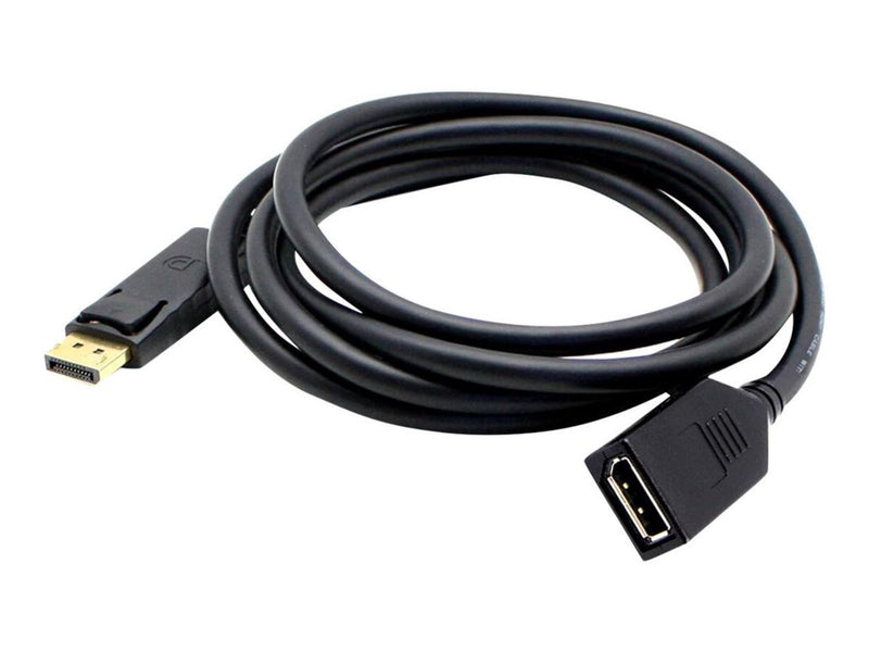 AddOn 6ft Displayport 1.2 Male to Female Black Cable