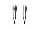 Belkin TAA USB/AUD SKVM CBL USB A/B 3.5mm Audio F1D9022B10T