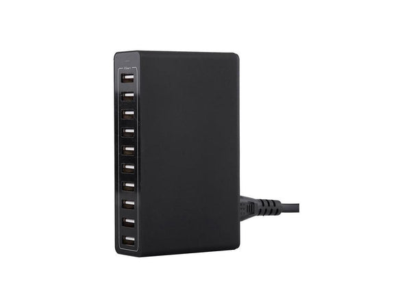 4XEM 10 Port 50W 10AMP Usb-A Charger Wall Charger Black