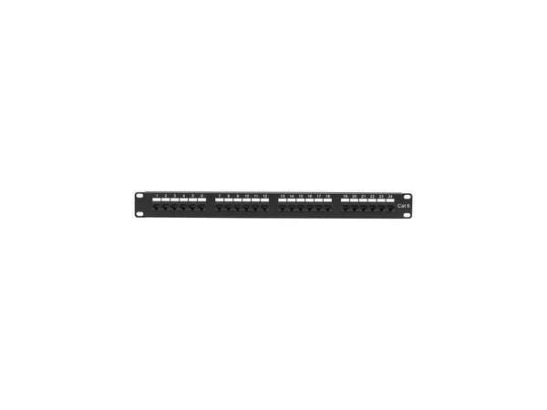 Black Box JPM624A Economy CAT6 Patch Panel, 24-Port 1U