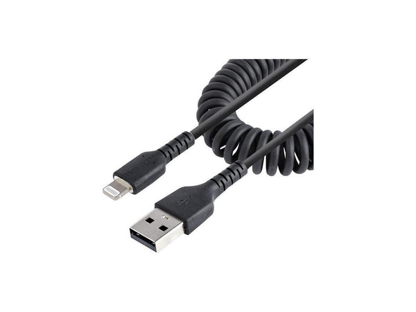 StarTech 50cm (20in) USB to Lightning Cable, MFi Certified, Coiled iPhone