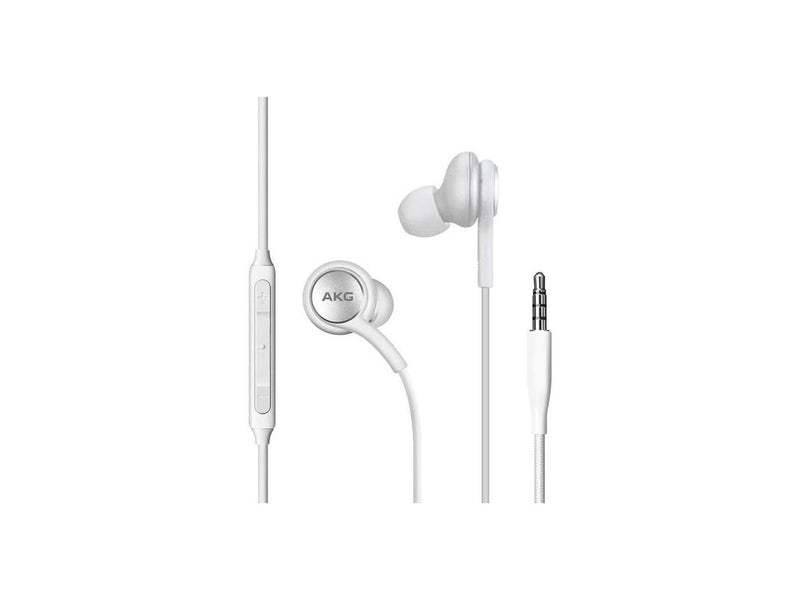 4XEM White 4XSAMEARAKGW 3.5mm Connector Earbud Earphones with Mic and Volume