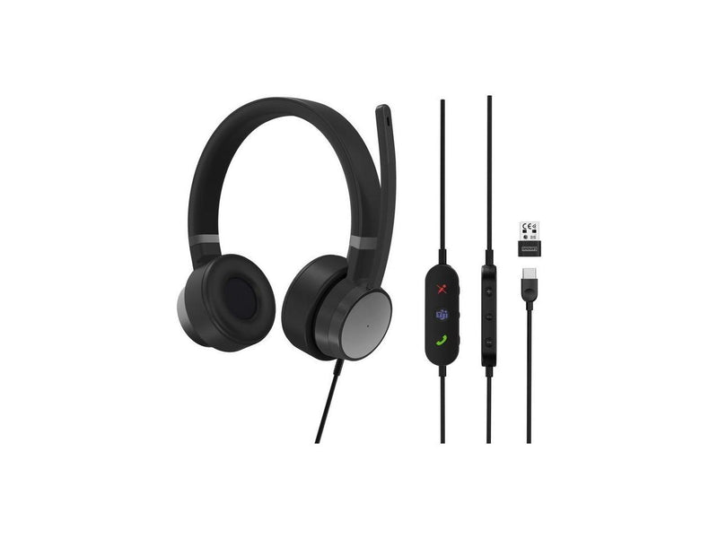 Lenovo 4XD1C99223 USB-C, USB-A Connector Circumaural Go Wired ANC Headset