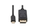 Tripp Lite U444-003-DP-BD 3ft USB-C to DisplayPort Cable M/M U444003DPBD