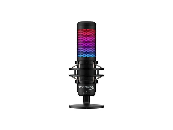 HyperX QuadCast S - USB Microphone (Black-Grey) - RGB Lighting