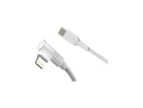 4XEM 4XLIGHTNING6RAW White USB-C to Lightning Right Angled 6 FT Charging Cable