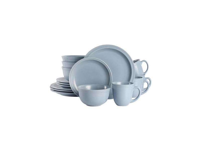 Gibson Siam Matte Blue16pc Dinnerware