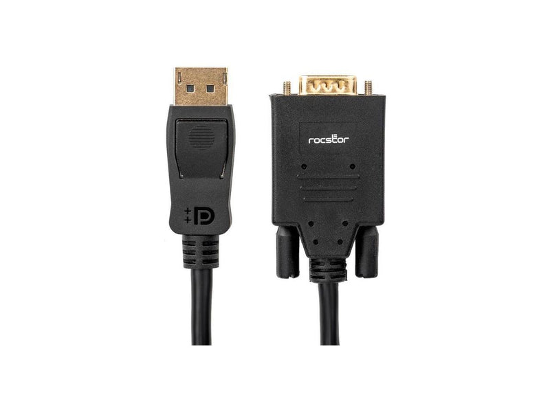 Rocstor DisplayPort to VGA Adapter Converter Cable M/M Y10C290B1