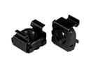 StarTech.com M5 Cage Nuts - 50 Pack, Black - M5 Mounting Cage Nuts for Server